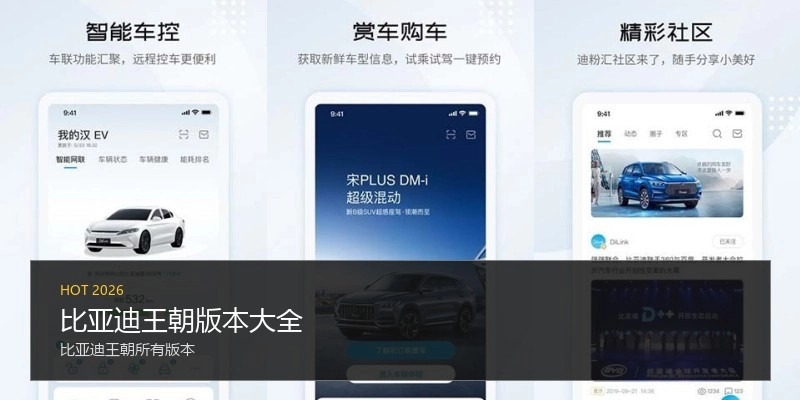 比亚迪王朝版本大全