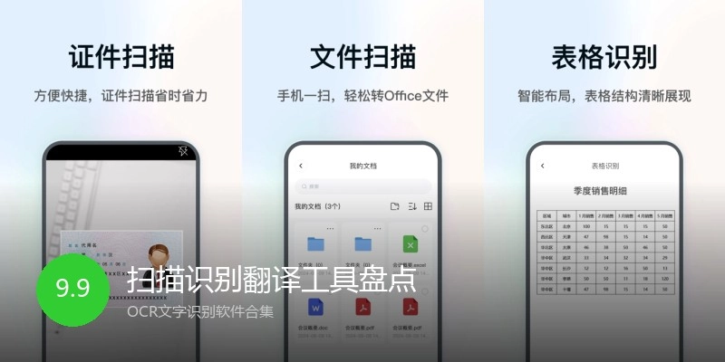 扫描识别翻译工具盘点