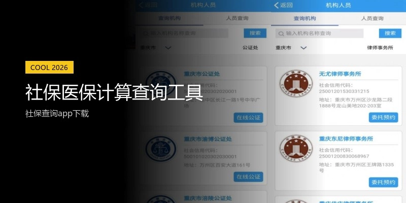 社保医保计算查询工具