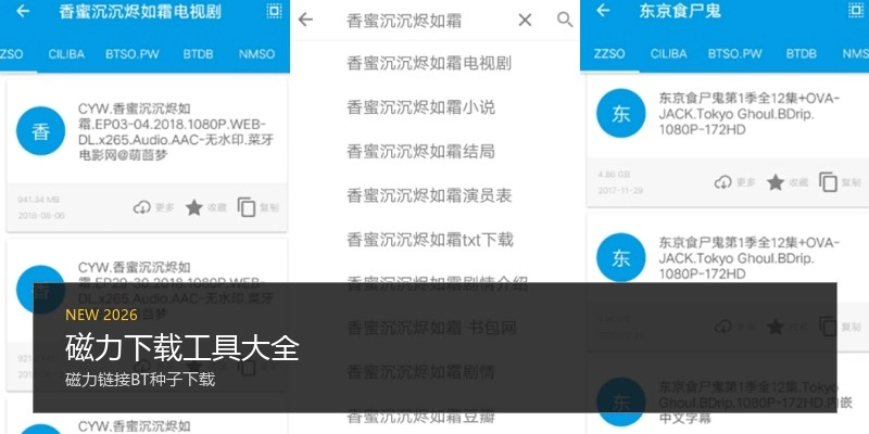 磁力下载工具大全