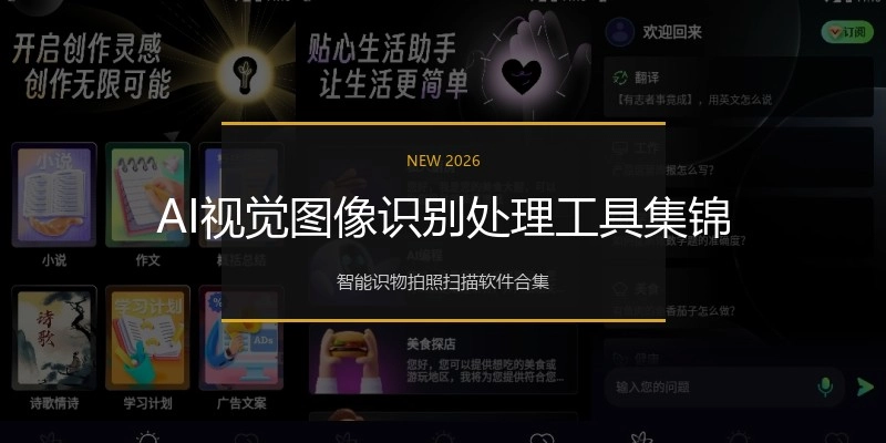 AI视觉图像识别处理工具集锦