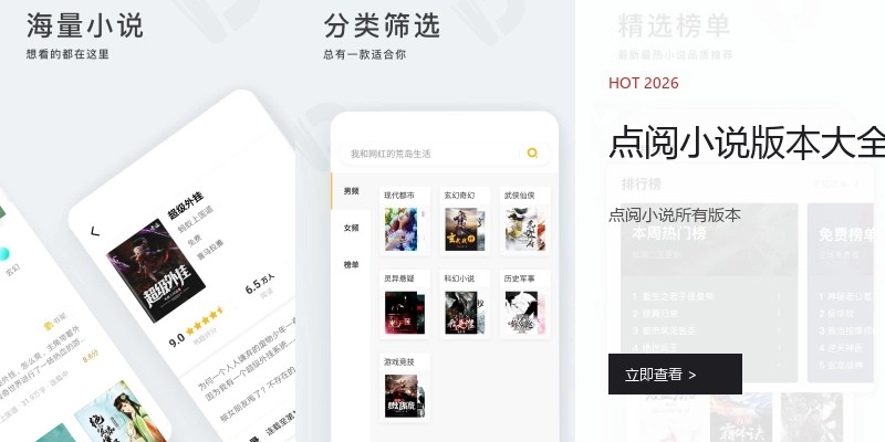 点阅小说版本大全