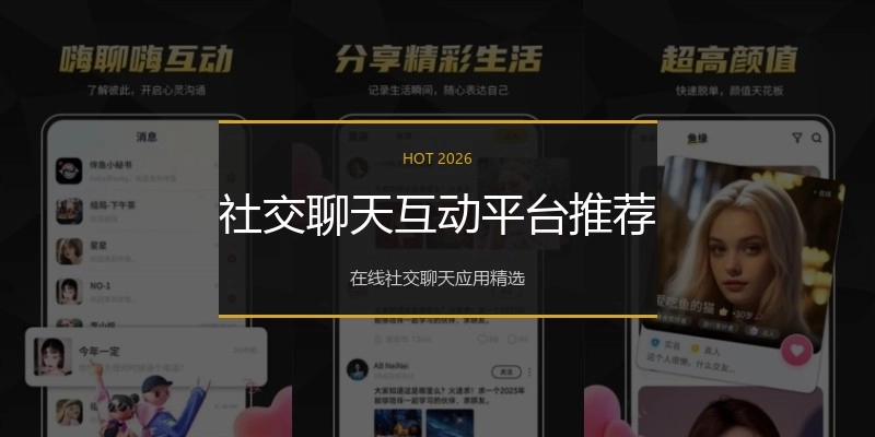 社交聊天互动平台推荐