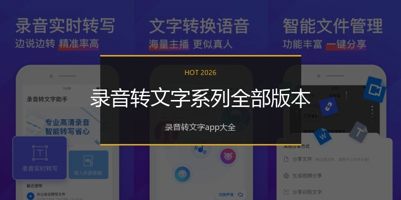 录音转文字系列全部版本