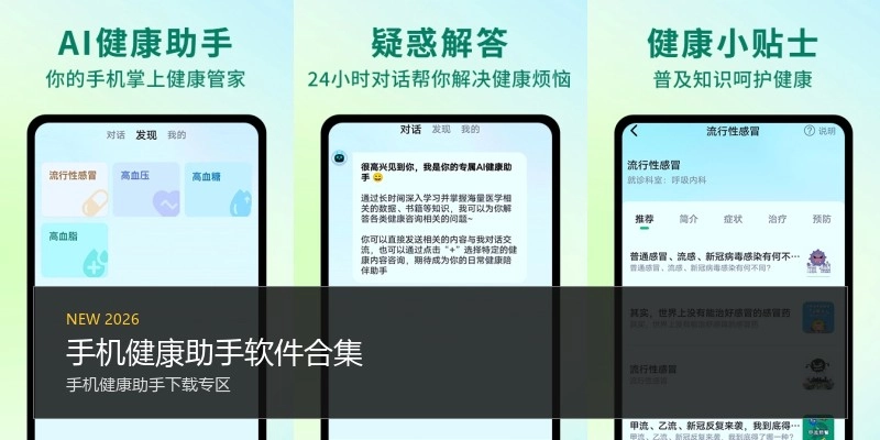 手机健康助手软件合集