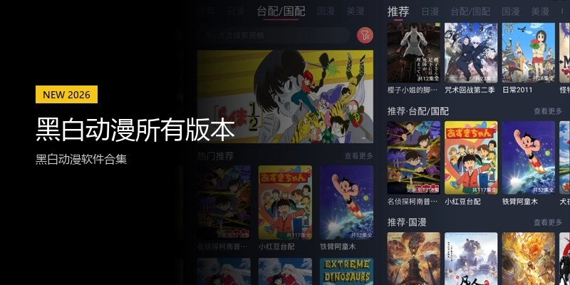 黑白动漫所有版本