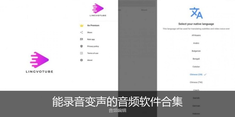 能錄音變聲的音頻軟件合集