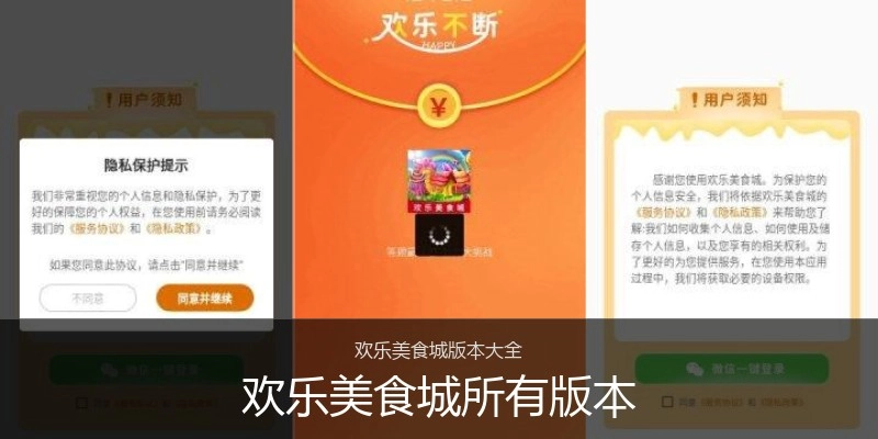欢乐美食城所有版本