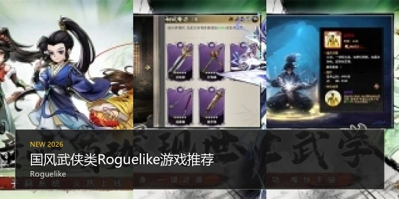 国风武侠类Roguelike游戏推荐
