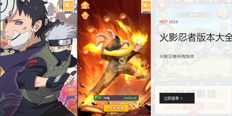 火影忍者版本大全