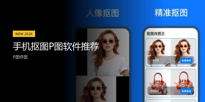 手机抠图P图软件推荐