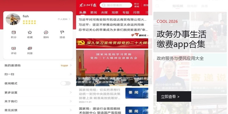 政务办事生活缴费app合集