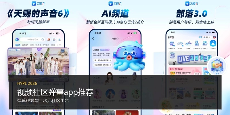 视频社区弹幕app推荐