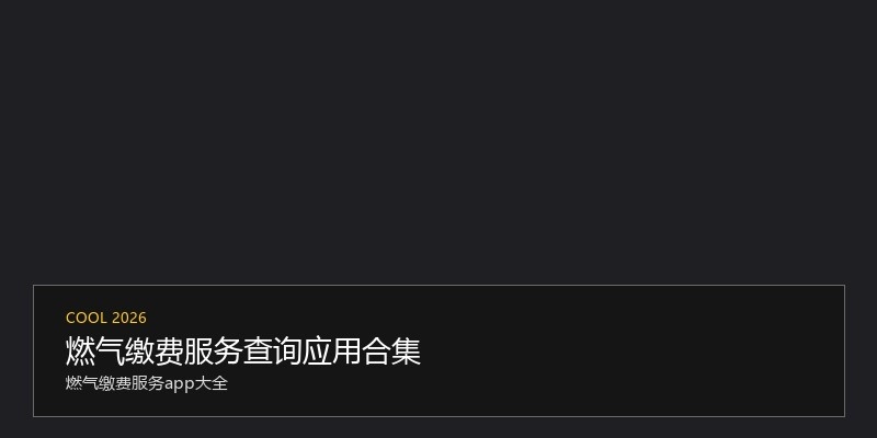 燃气缴费服务查询应用合集