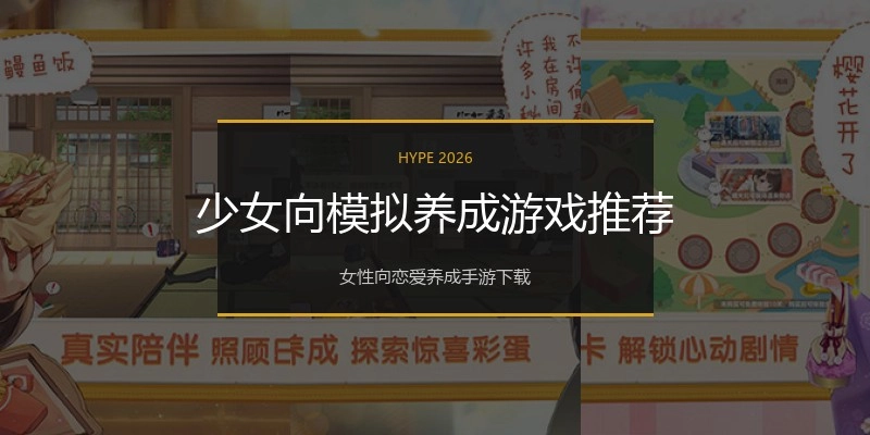 少女向模拟养成游戏推荐