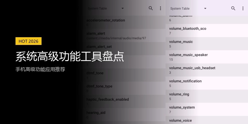 系统高级功能工具盘点