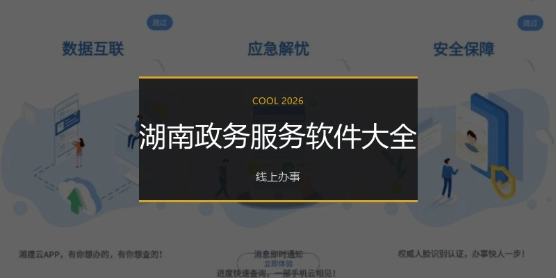 湖南政务服务软件大全