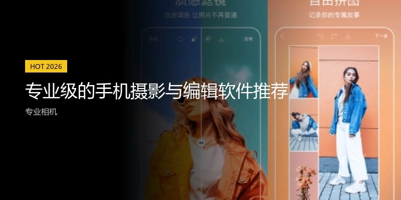 专业级的手机摄影与编辑软件推荐