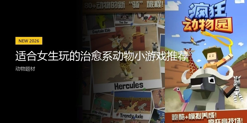 适合女生玩的治愈系动物小游戏推荐