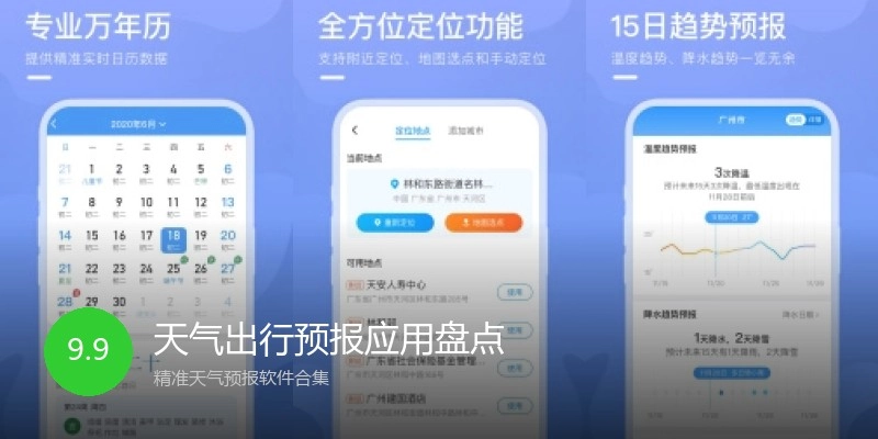 天气出行预报应用盘点