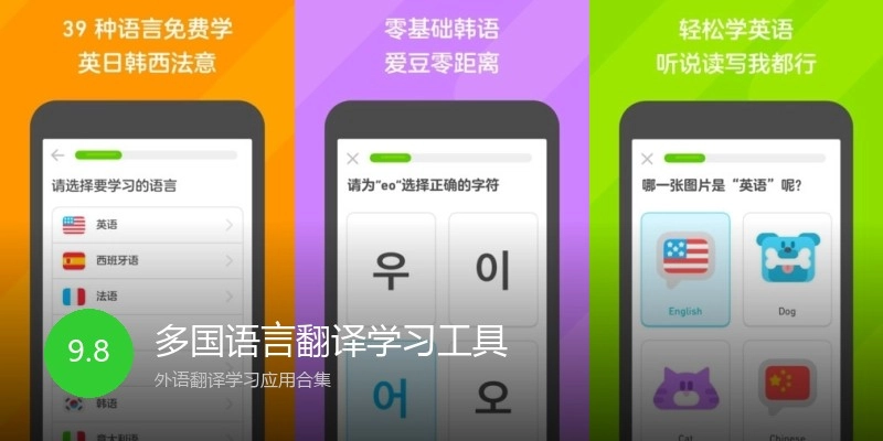 多国语言翻译学习工具