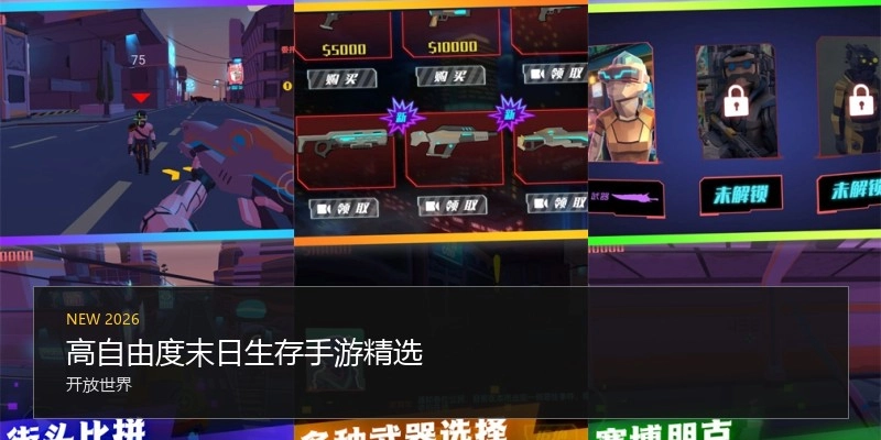高自由度末日生存手游精选