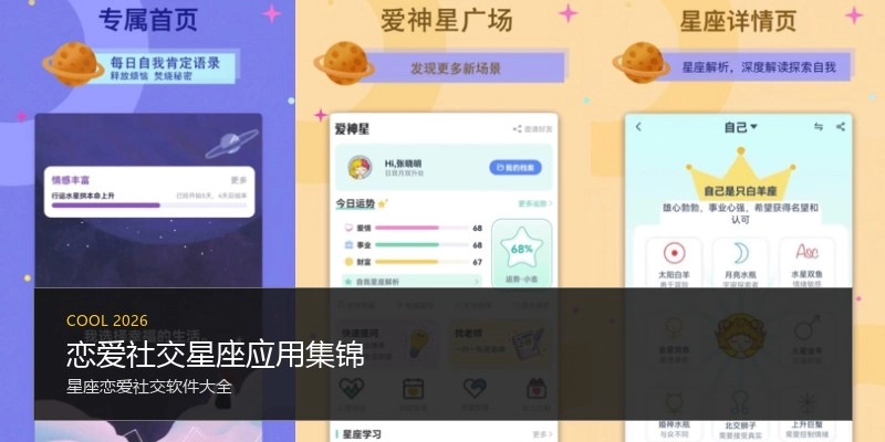 恋爱社交星座应用集锦