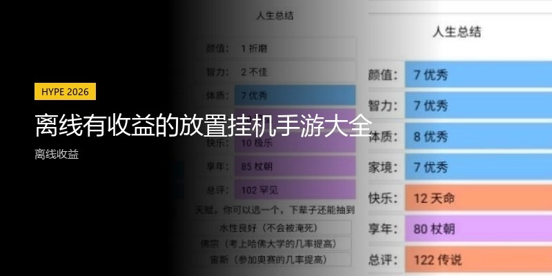 离线有收益的放置挂机手游大全