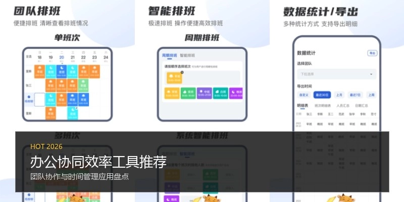 办公协同效率工具推荐