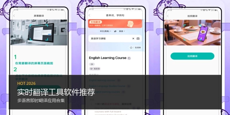 实时翻译工具软件推荐