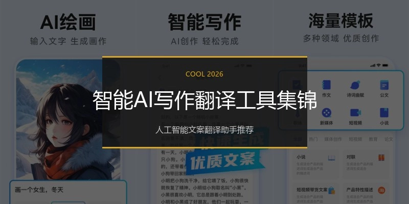 智能AI写作翻译工具集锦