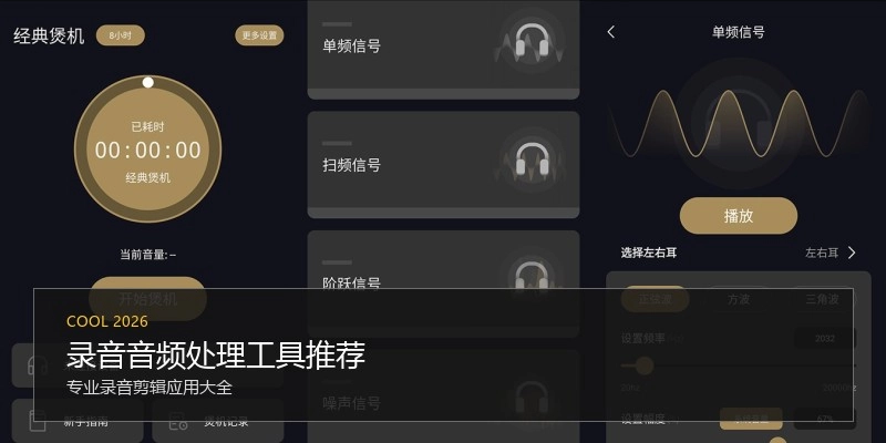 录音音频处理工具推荐