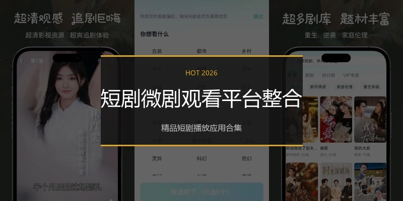 短剧微剧观看平台整合