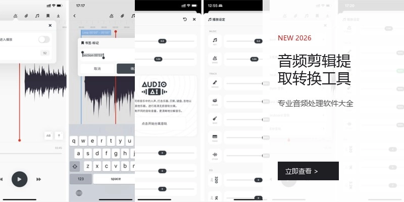音频剪辑提取转换工具