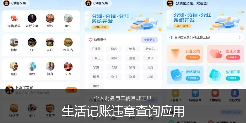 生活记账违章查询应用