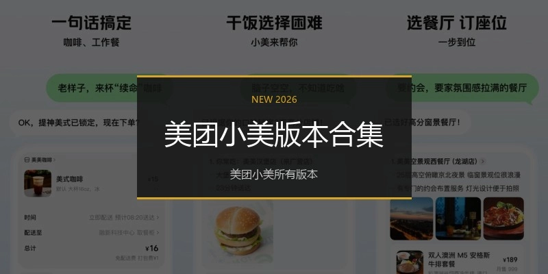 美团小美版本合集