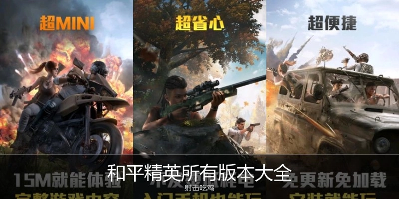 和平精英所有版本大全