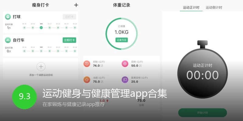 运动健身与健康管理app合集