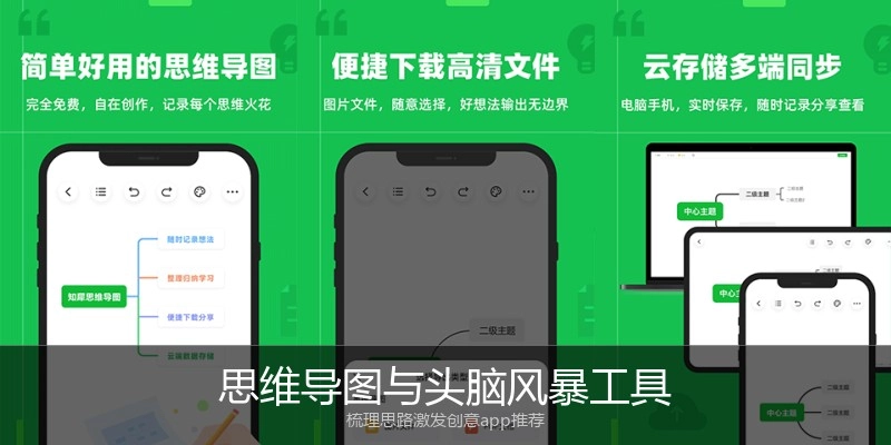 思维导图与头脑风暴工具