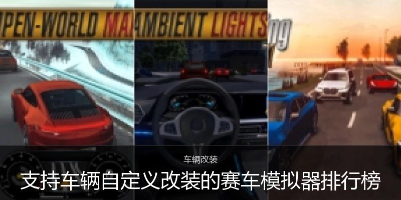 支持车辆自定义改装的赛车模拟器排行榜