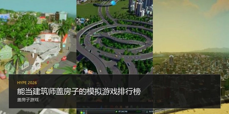 能当建筑师盖房子的模拟游戏排行榜