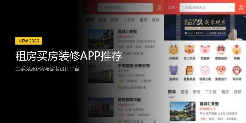 租房买房装修APP推荐