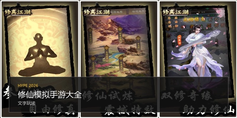 修仙模拟手游大全