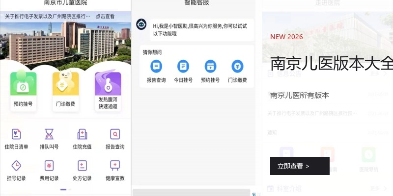 南京儿医版本大全