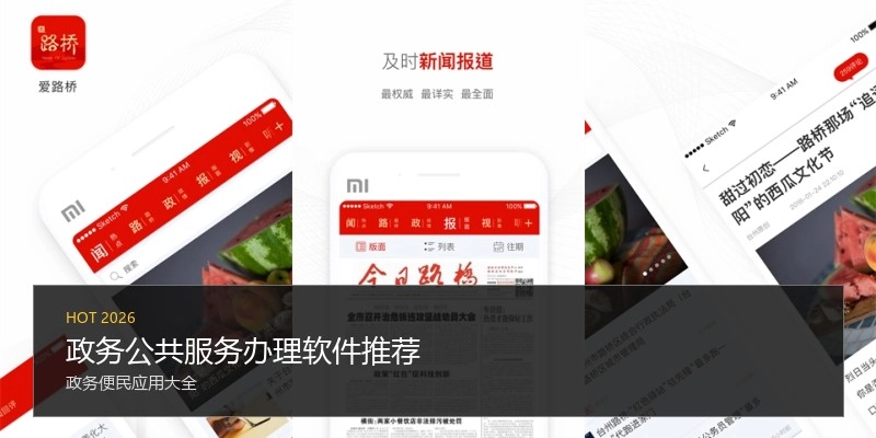 政务公共服务办理软件推荐