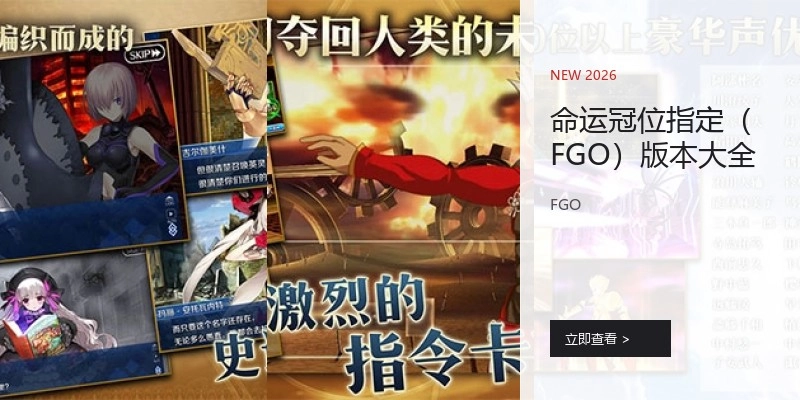 命运冠位指定（FGO）版本大全