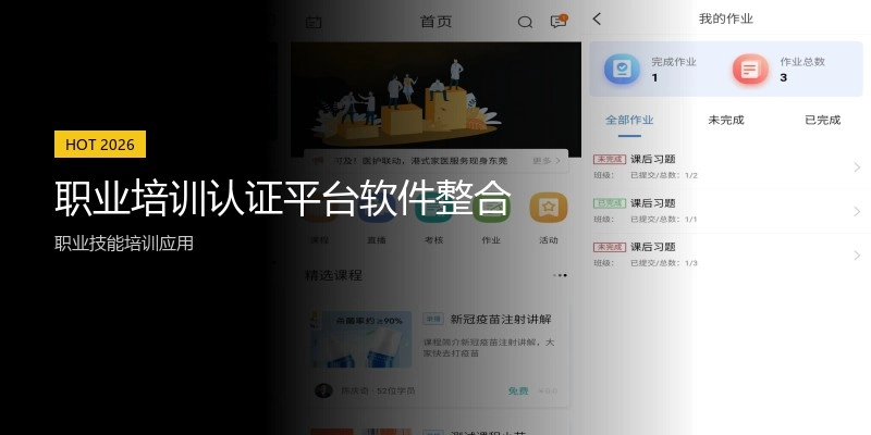 职业培训认证平台软件整合