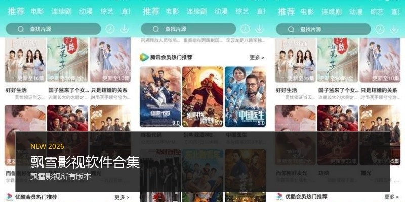 飘雪影视软件合集