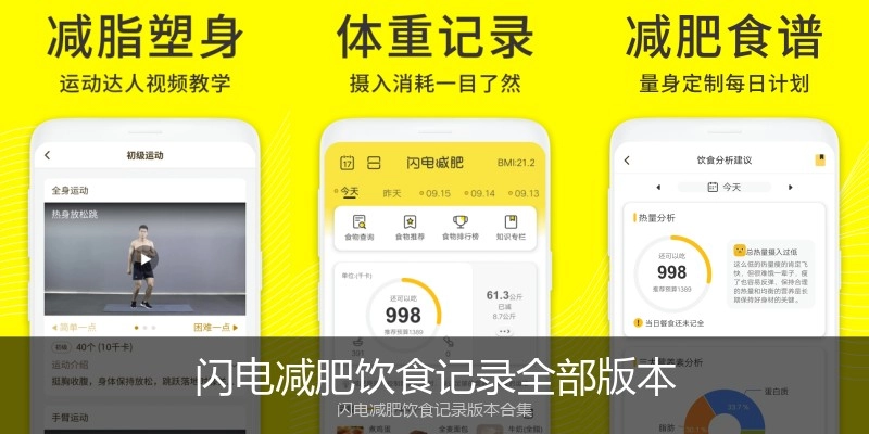 闪电减肥饮食记录全部版本