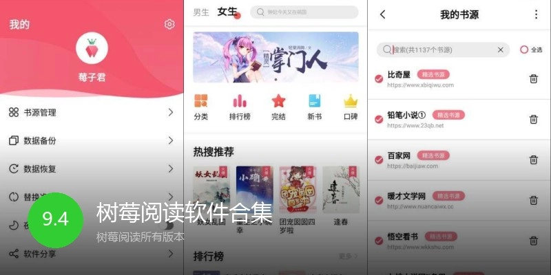 树莓阅读软件合集
